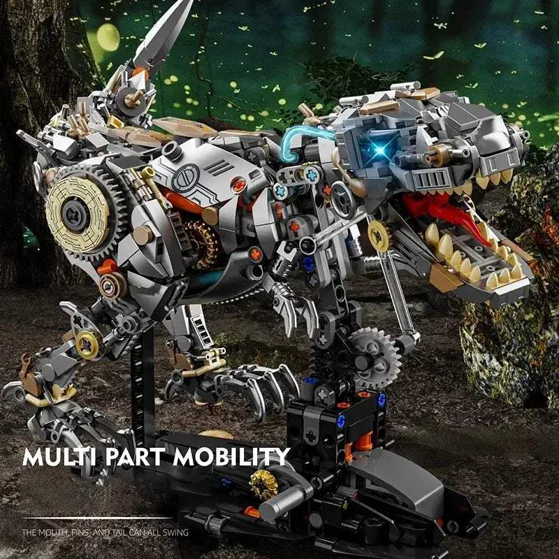 Dinosaur Building Blocks Mechanical T Rex Model Educational Toy - ToylandEU