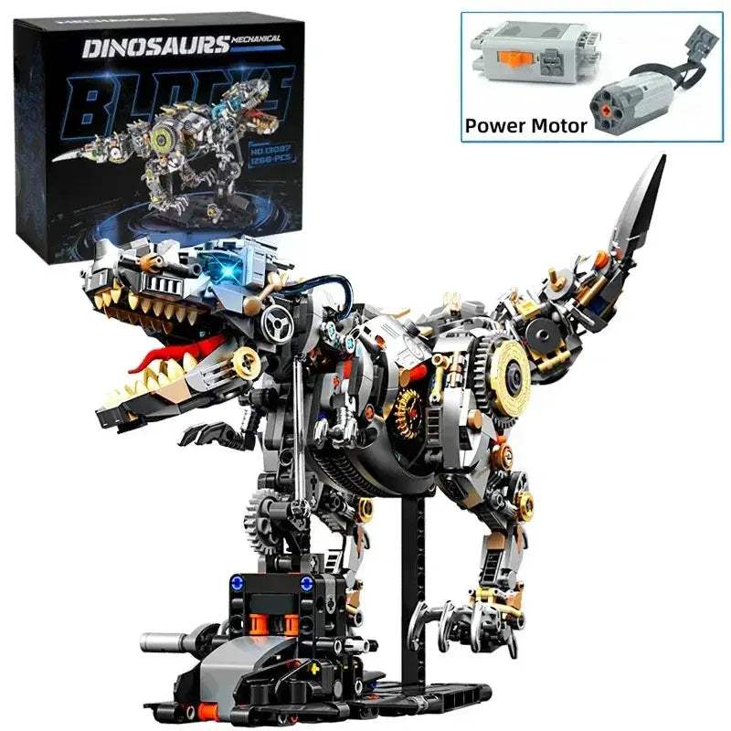 Dinosaur Building Blocks Mechanical T Rex Model Educational Toy - ToylandEU