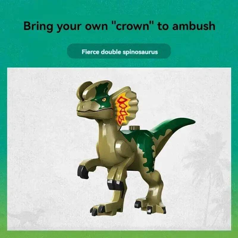Dinosaur World Building Blocks Dilophosaurus Ambush Kit Compatible With 76958 - ToylandEU
