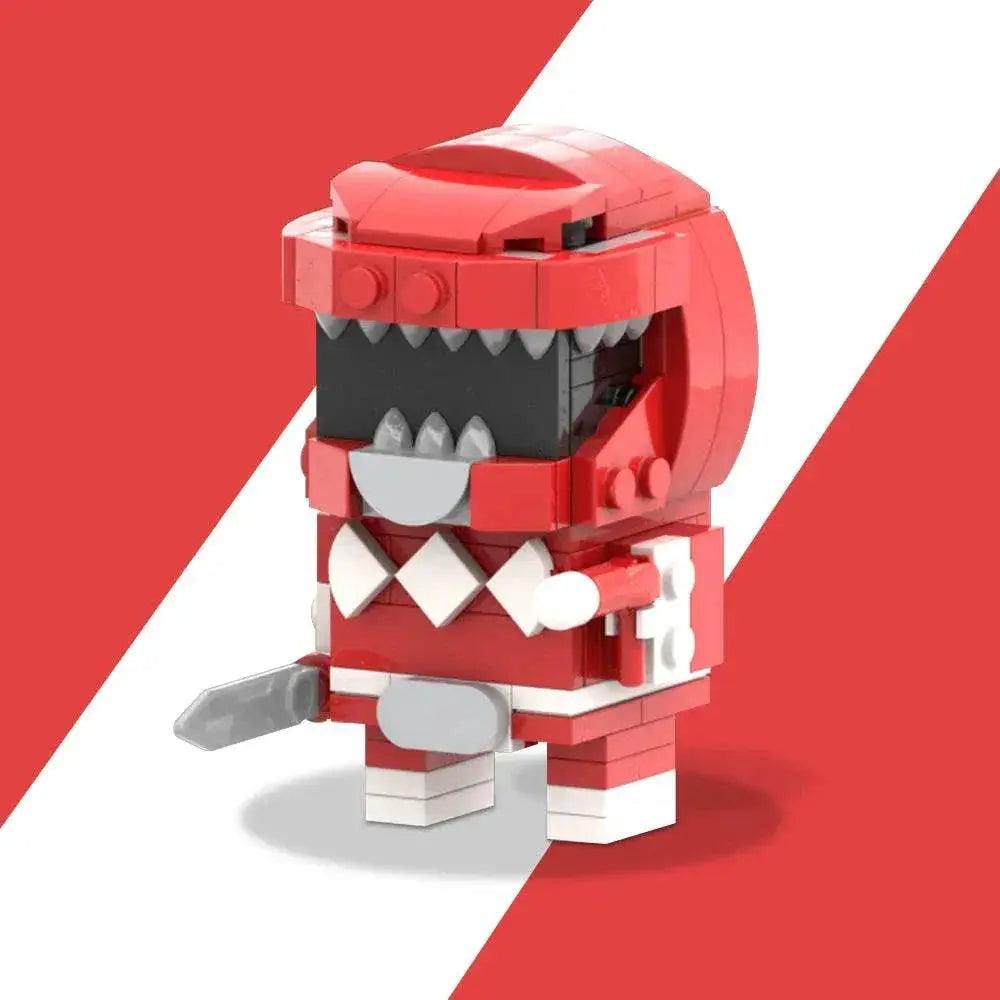 MOC Dionosaur Team Red Mighty Morphin Brickheadz Model Building Bricks MOC -  ToylandEU™