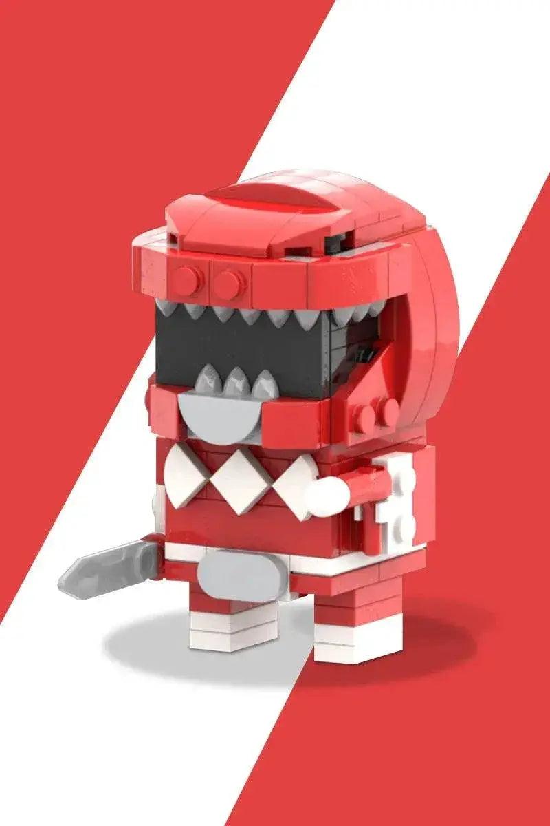  MOC Dionosaur Team Red Mighty Morphin Brickheadz Model Building Bricks MOC -  ToylandEU™