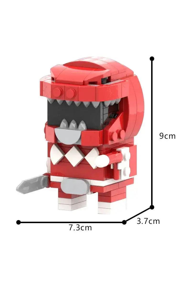  MOC Dionosaur Team Red Mighty Morphin Brickheadz Model Building Bricks MOC -  ToylandEU™