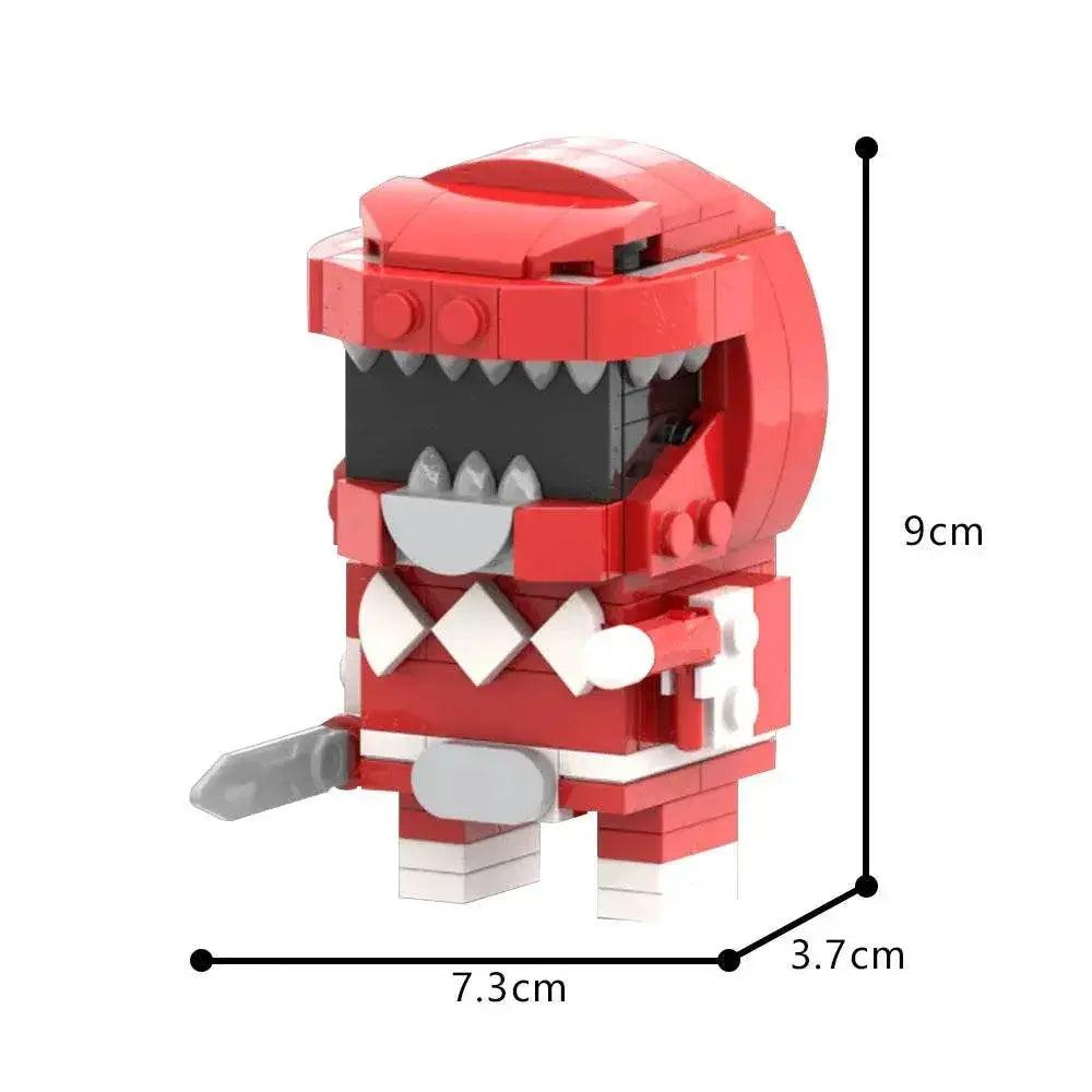  MOC Dionosaur Team Red Mighty Morphin Brickheadz Model Building Bricks MOC -  ToylandEU™