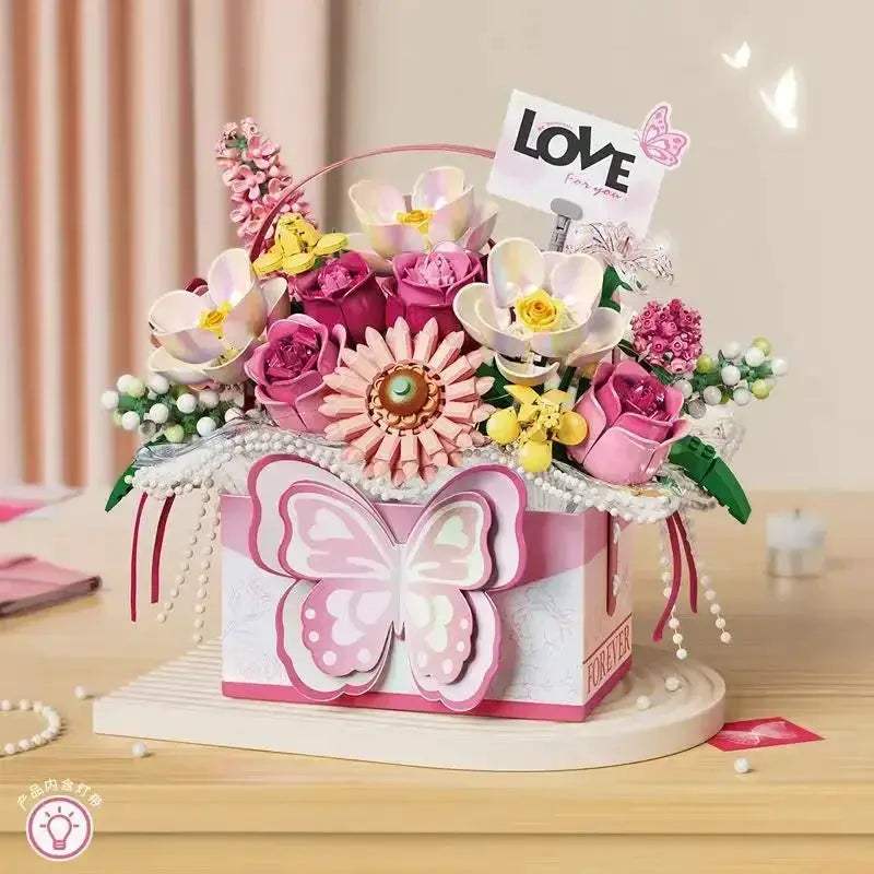 MOC Diy Flower Building Blocks For Elegant Home Decor Gift - ToylandEU