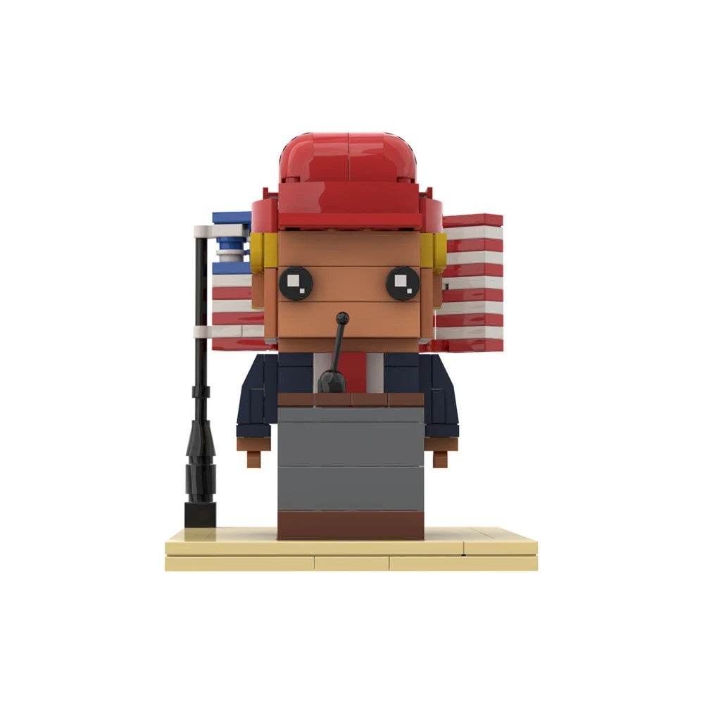 MOC Donald Trump BrickheadZ Doll Model Building Block Gift Building Bricks MOC - ToylandEU