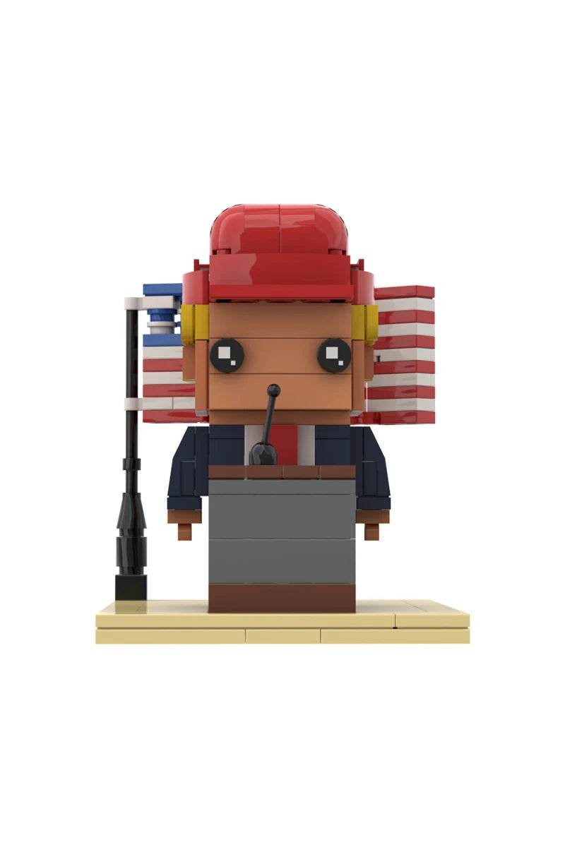 MOC Donald Trump BrickheadZ Doll Model Building Block Gift Building Bricks MOC - ToylandEU