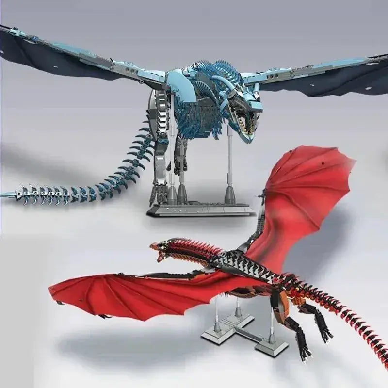 Dragon Building Blocks Set Drogon And Viserion Action Figures - ToylandEU