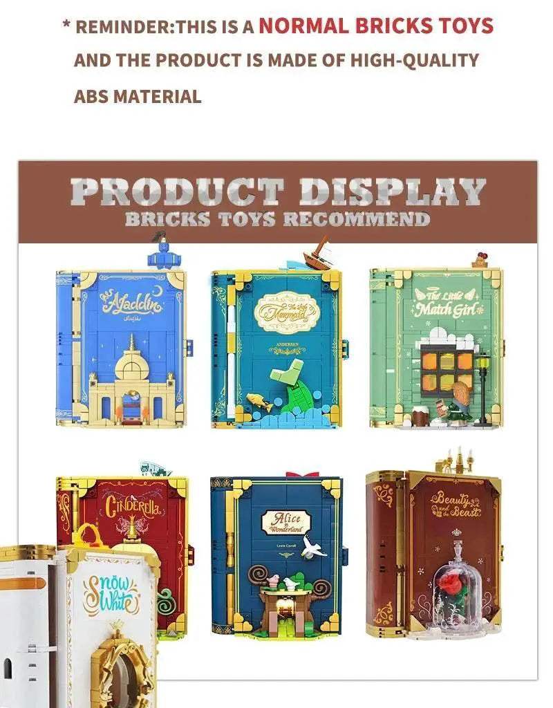 Dream Princess 3D Storybook Building Blocks Cute Fairy Tales - ToylandEU