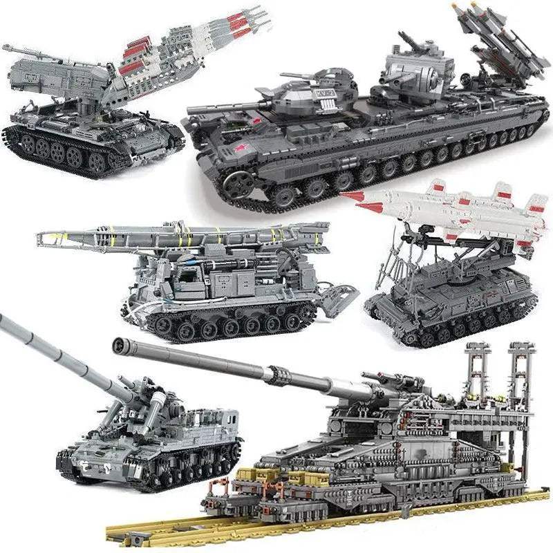 MOC Durable Military Tank Building Blocks Set For Kids - ToylandEU
