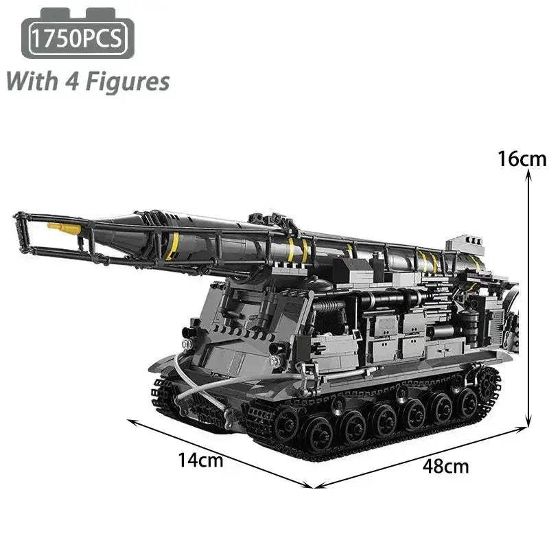 MOC Durable Military Tank Building Blocks Set For Kids - ToylandEU