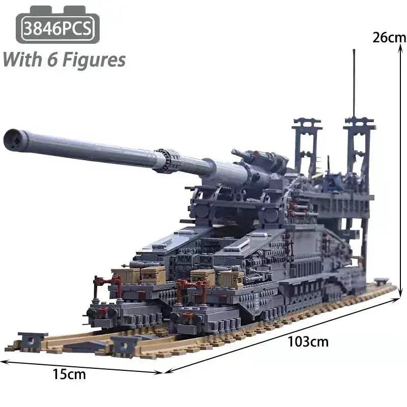 MOC Durable Military Tank Building Blocks Set For Kids - ToylandEU