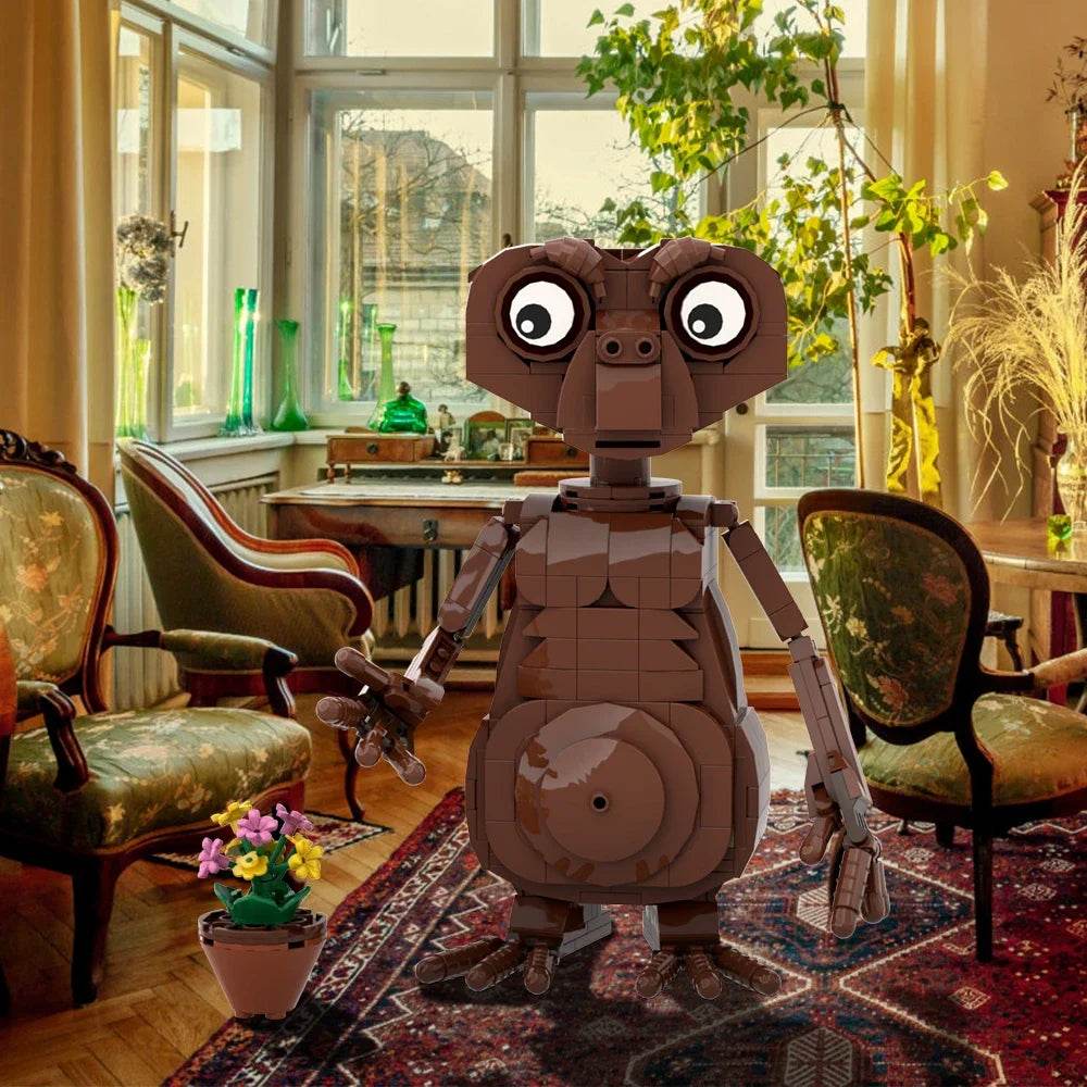 MOC E.T Alien Bricks Model Terror Science Movie Figures Set Building Bricks MOC - ToylandEU