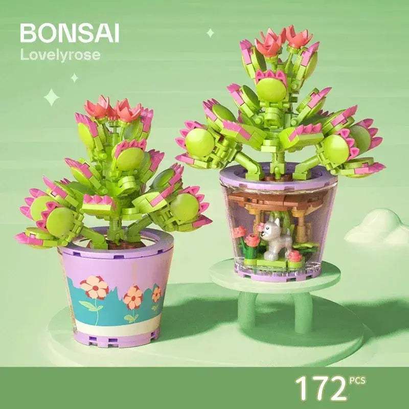 MOC Educational 3D Bouquet Building Blocks For Girls And Home Decoration - ToylandEU