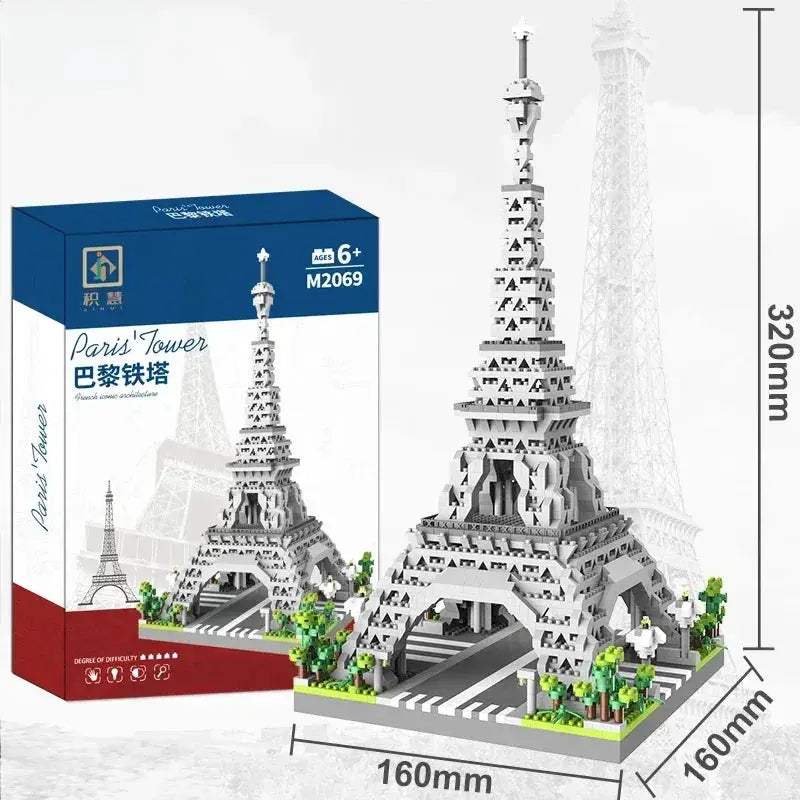 MOC Educational Eiffel Tower Micro Building Blocks For Kids - ToylandEU