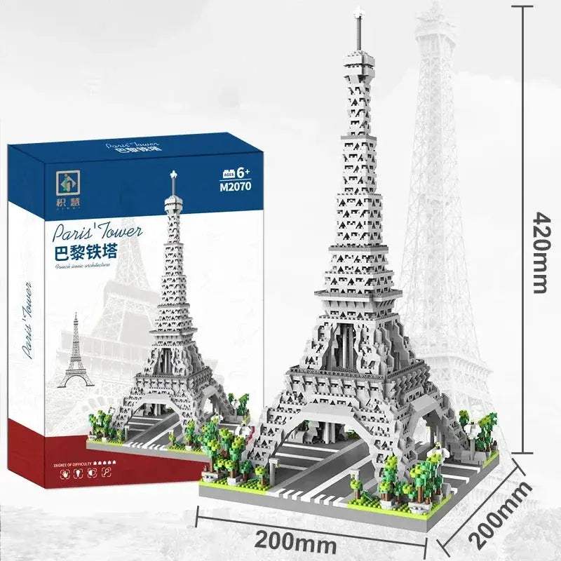 MOC Educational Eiffel Tower Micro Building Blocks For Kids - ToylandEU