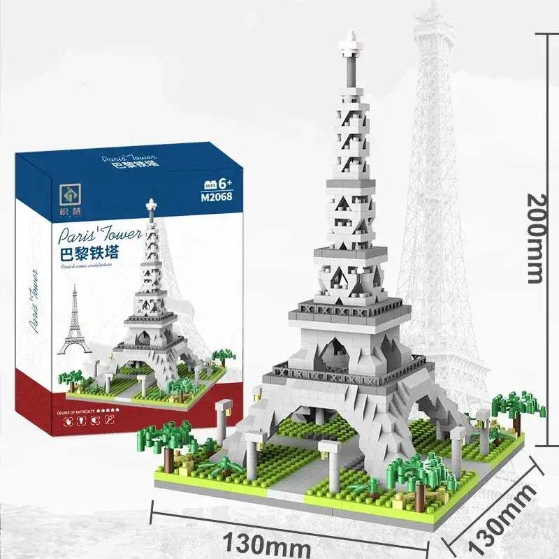 MOC Educational Eiffel Tower Micro Building Blocks For Kids - ToylandEU