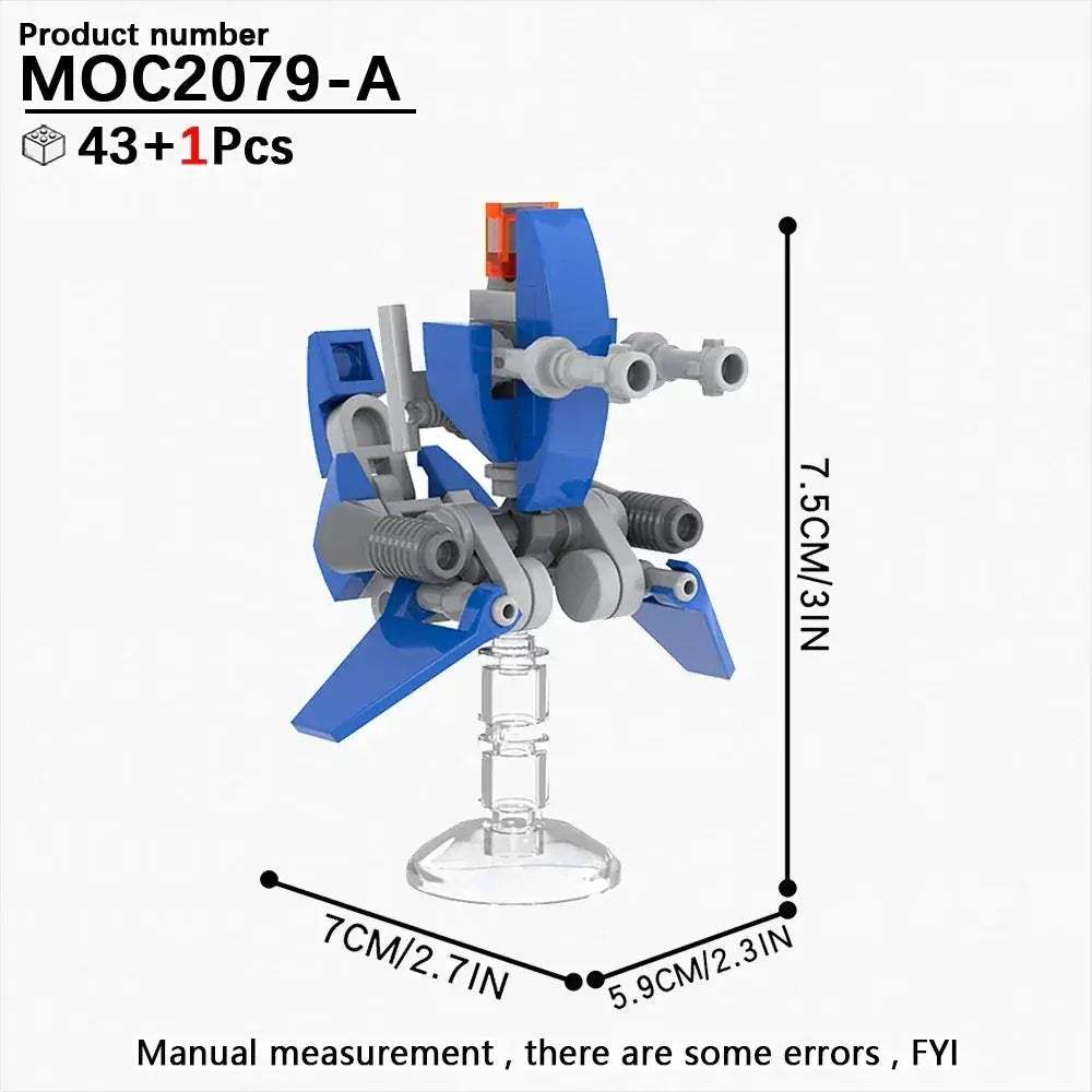 Educational SciFi Building Blocks Model Kit Aerocraft Speeder Bike - ToylandEU