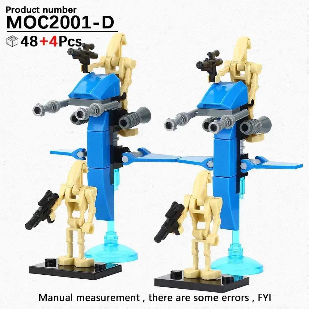Educational SciFi Building Blocks Model Kit Aerocraft Speeder Bike - ToylandEU