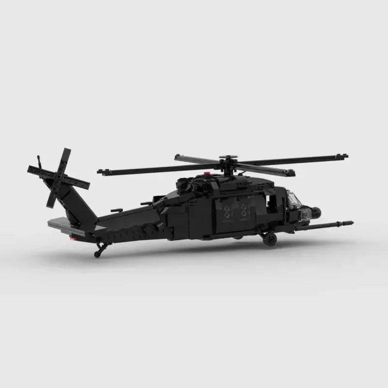 MOC Educational UH60 Black Hawk Helicopter Building Blocks Set - ToylandEU