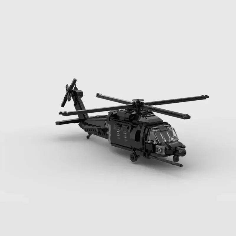 MOC Educational UH60 Black Hawk Helicopter Building Blocks Set - ToylandEU