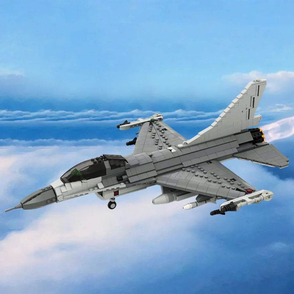 MOC F-16 Fighting Falcon 1:35 Scale Building Blocks Set - ToylandEU