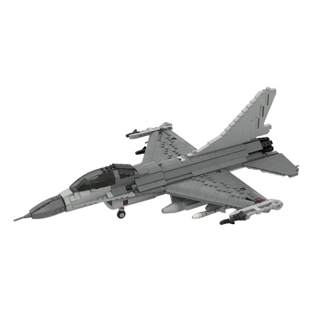 MOC F-16 Fighting Falcon 1:35 Scale Building Blocks Set - ToylandEU