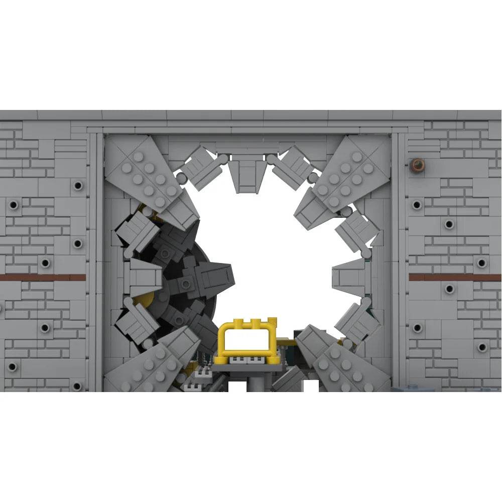 MOC Fallouted Game Vault-tec Vault Door Building Blocks Gift - ToylandEU