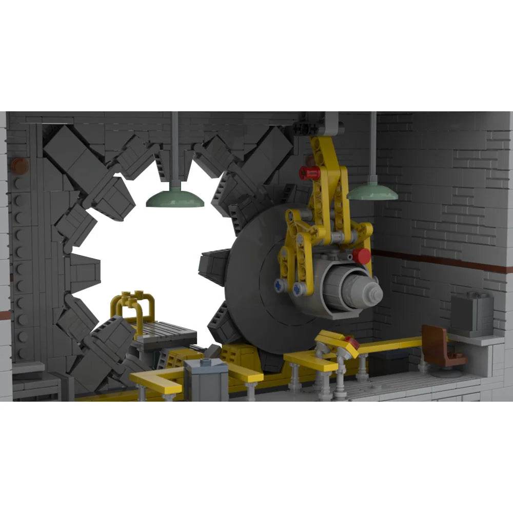 MOC Fallouted Game Vault-tec Vault Door Building Blocks Gift - ToylandEU