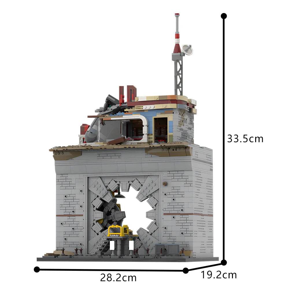 MOC Fallouted Game Vault-tec Vault Door Building Blocks Gift - ToylandEU