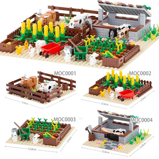 MOC Farm Building Blocks for Kids and Adults Educational Toys - ToylandEU