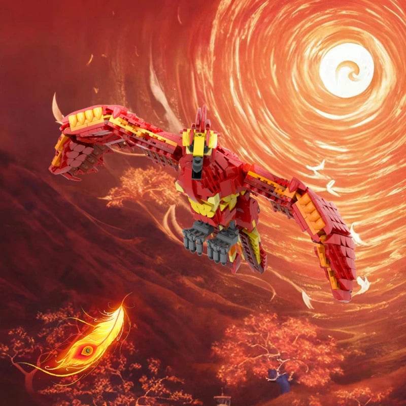 MOC Fawkes Model Building Blocks Magic Phoenix Firebirds Toy - ToylandEU