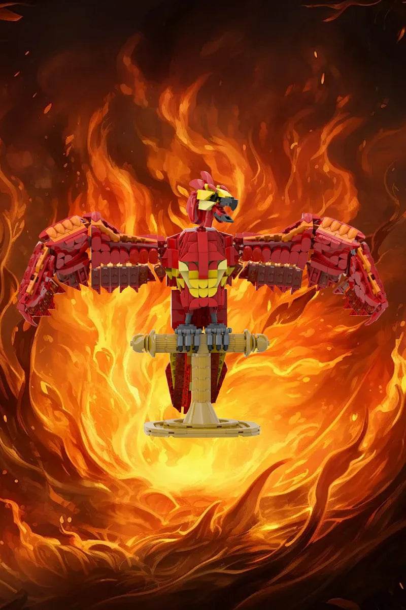 MOC Fawkes Model Building Blocks Magic Phoenix Firebirds Toy - ToylandEU