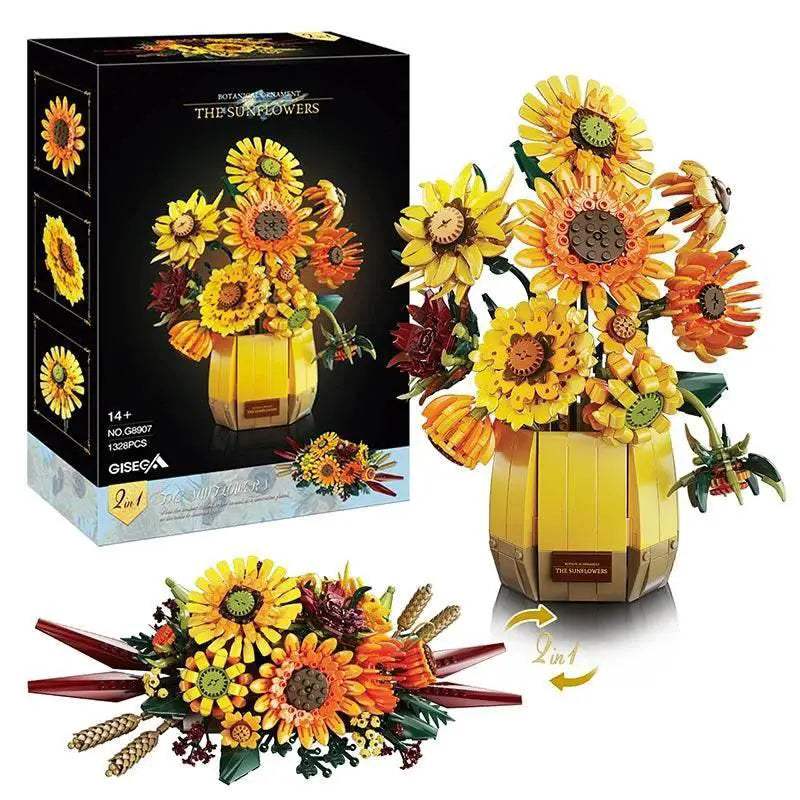  Best Van Gogh Sunflowers 3D Building Blocks Toyland EU -  ToylandEU™
