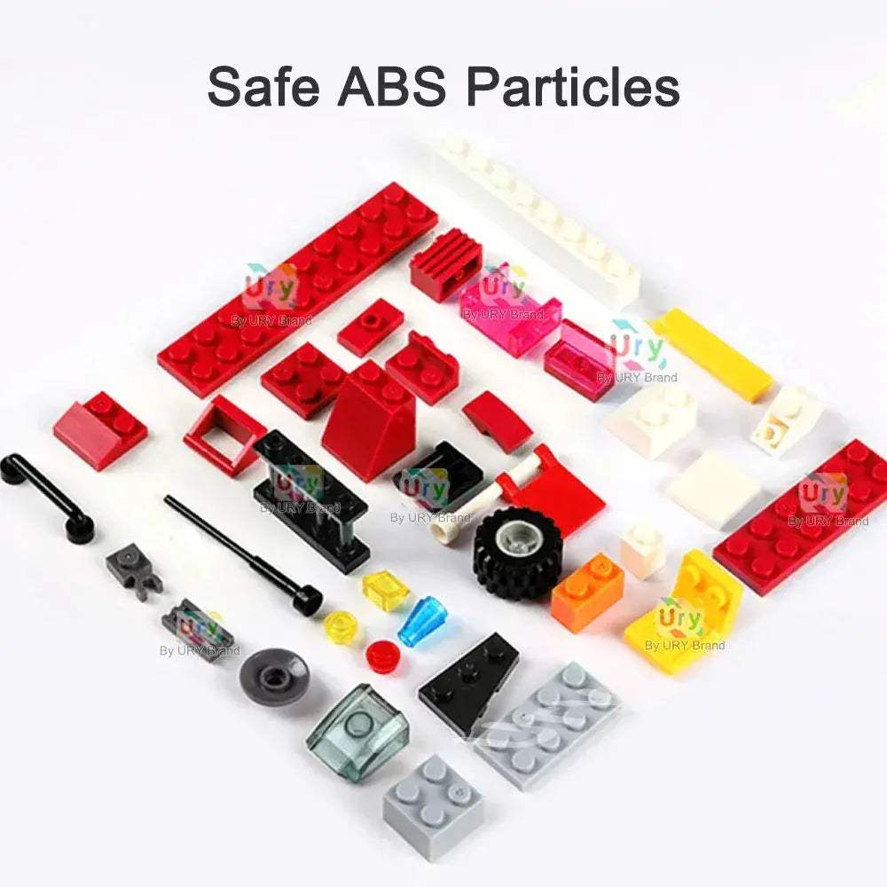 MOC Firefighter Ladder Truck LEGO Compatible Building Blocks Set - ToylandEU
