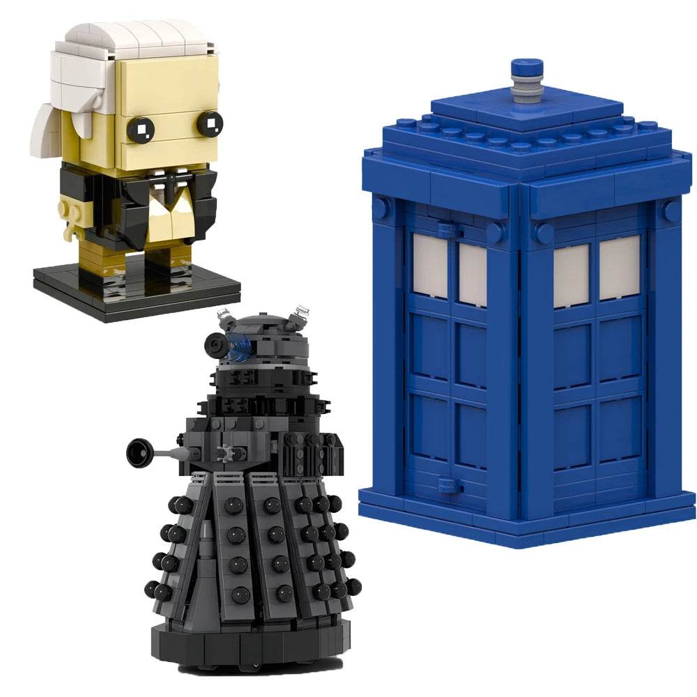 MOC First Doctor Figure Building Block Model Toy Daleked Robot Building Bricks MOC - ToylandEU