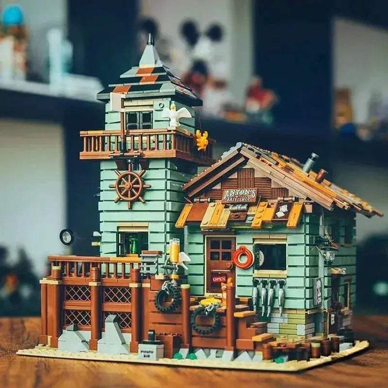 MOC Fishermans Hut Ocean Themed Building Blocks Set With Quality Parts - ToylandEU