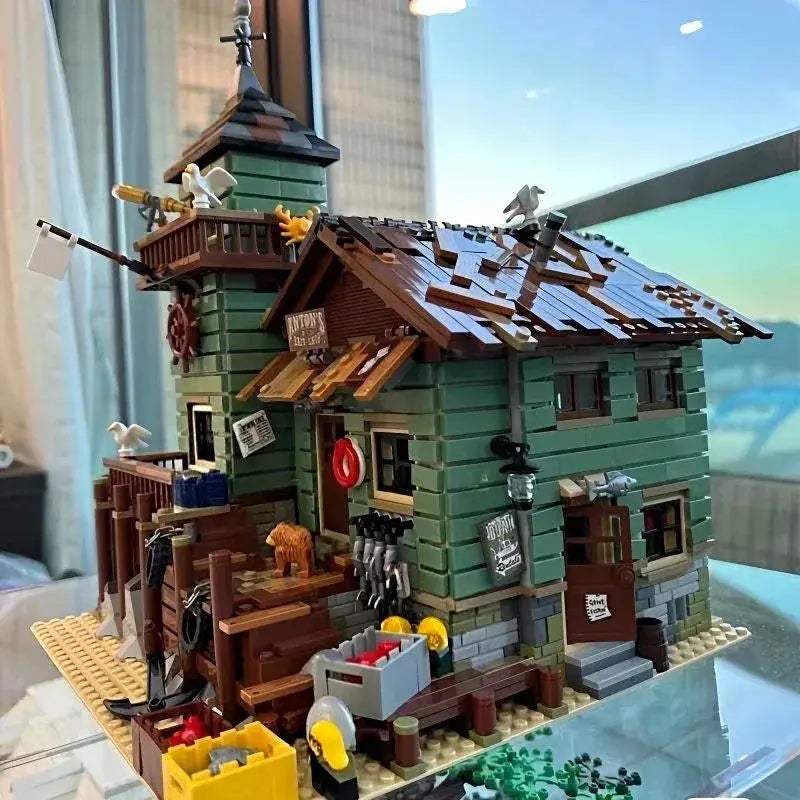 MOC Fishermans Hut Ocean Themed Building Blocks Set With Quality Parts - ToylandEU