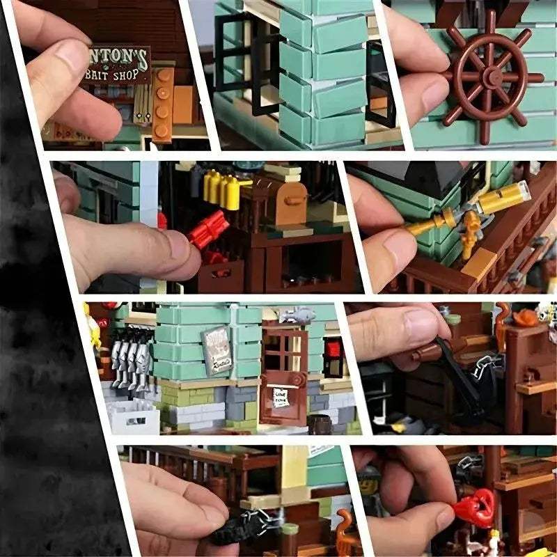 MOC Fishermans Hut Ocean Themed Building Blocks Set With Quality Parts - ToylandEU