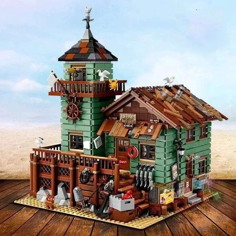 MOC Fishermans Hut Ocean Themed Building Blocks Set With Quality Parts - ToylandEU