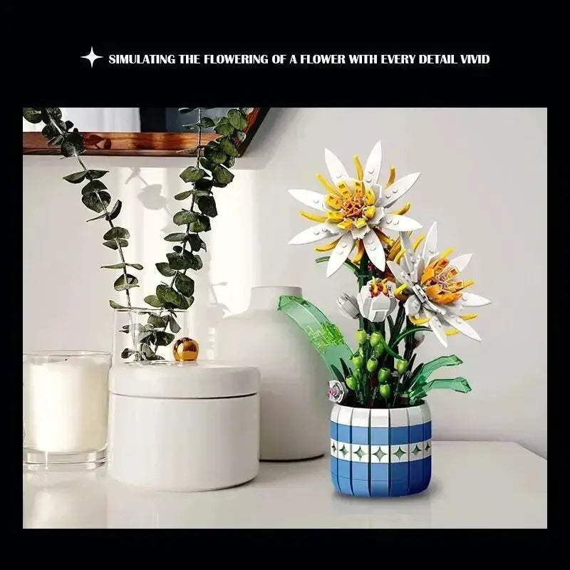 Flower Bonsai Building Blocks Kit For Creative Desktop Decor - ToylandEU
