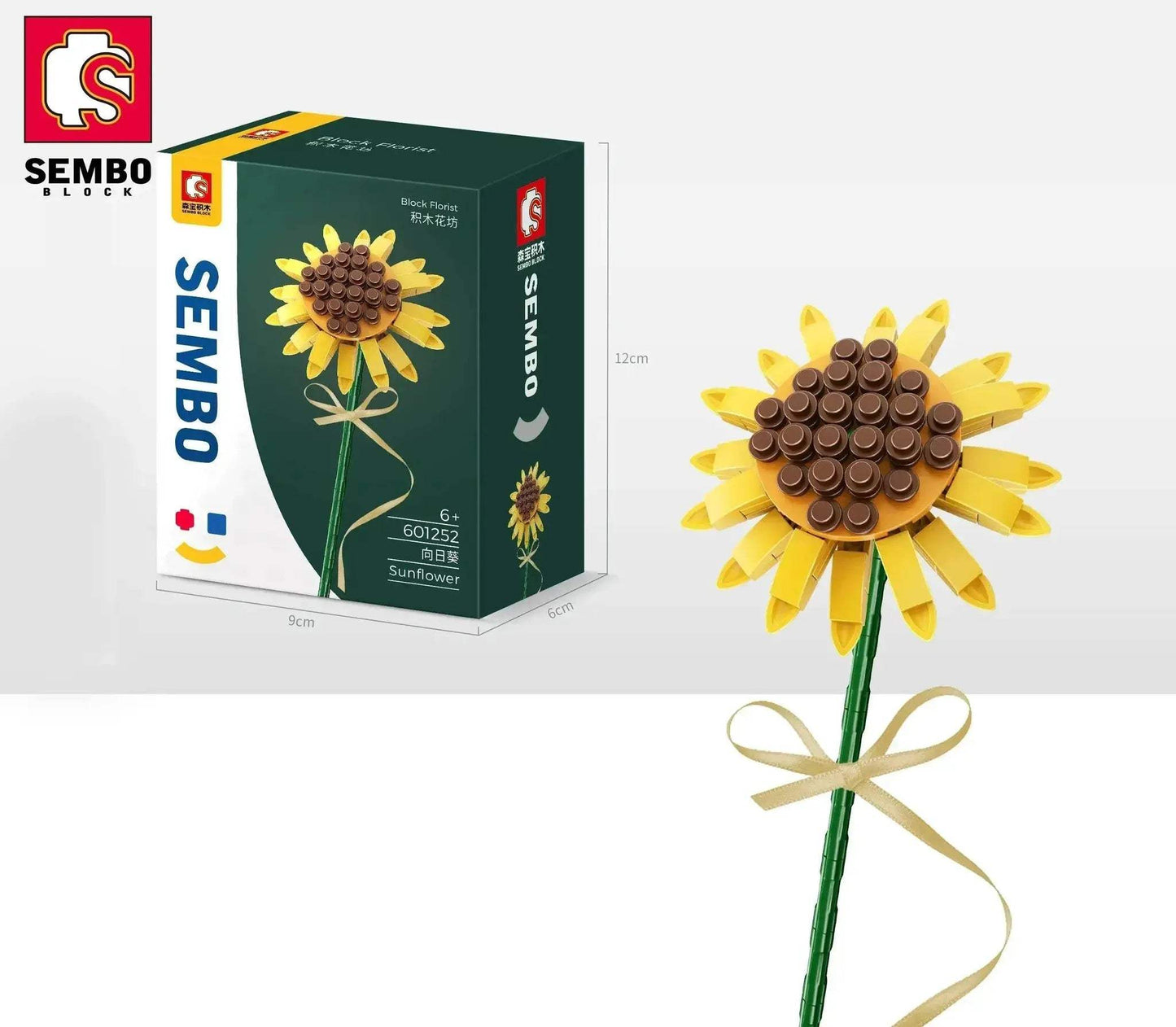 Flower Bouquet Building Blocks Carnation Sunflower Daffodil Model Bricks Kids DIY Toy Gift - ToylandEU