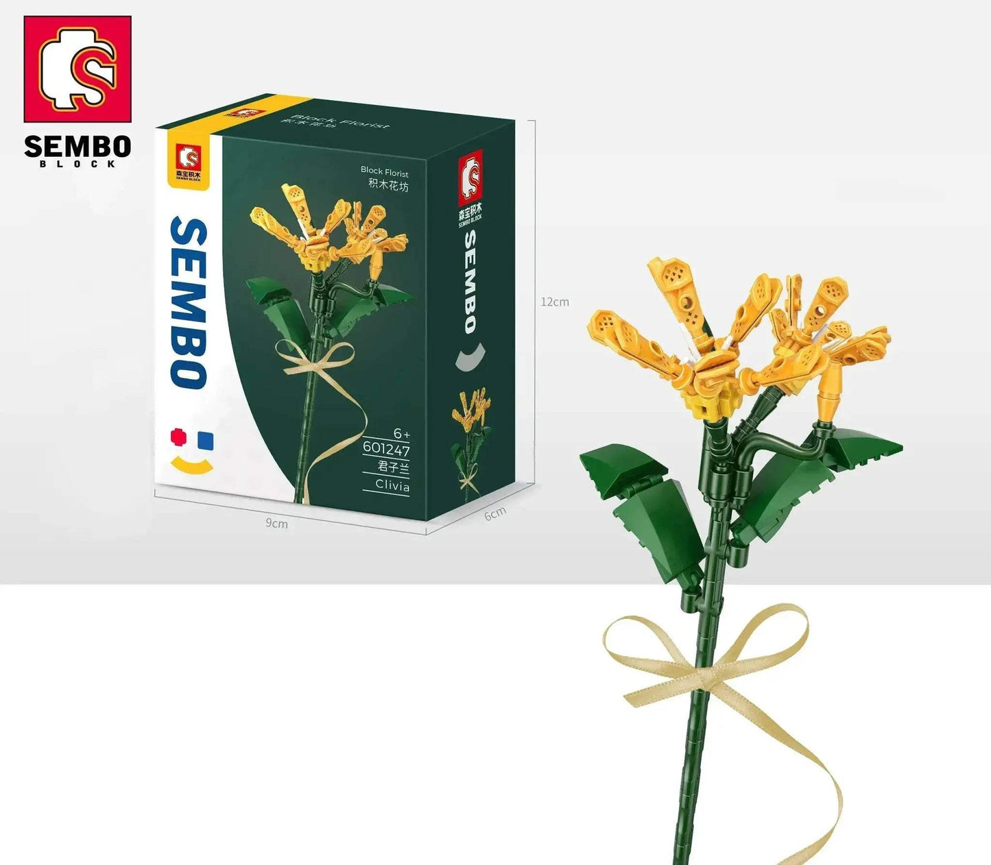 Flower Bouquet Building Blocks Carnation Sunflower Daffodil Model Bricks Kids DIY Toy Gift - ToylandEU