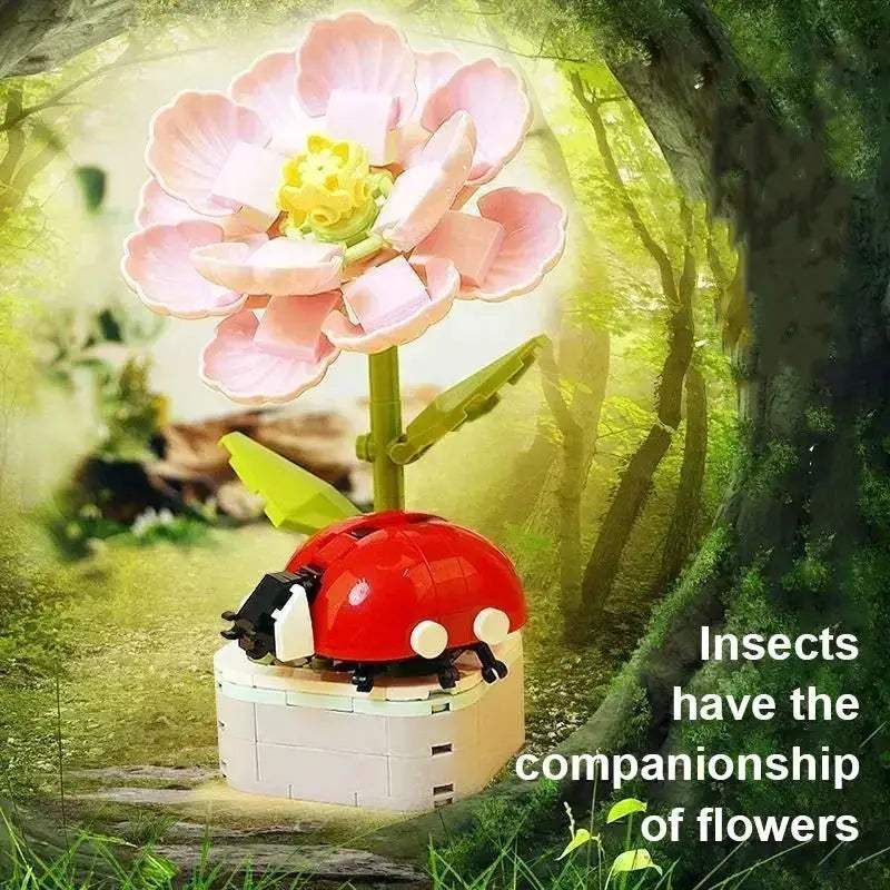 MOC Flower Building Blocks Bouquet Set For Creative Home Decor - ToylandEU