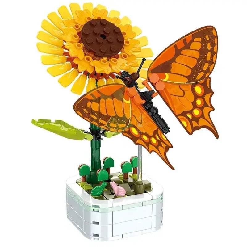MOC Flower Building Blocks Bouquet Set For Creative Home Decor - ToylandEU