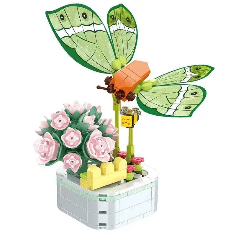 MOC Flower Building Blocks Bouquet Set For Creative Home Decor - ToylandEU
