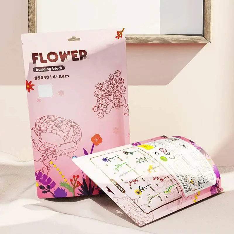 Flower Model Building Blocks Toys DIY Educational Gift 3D - ToylandEU