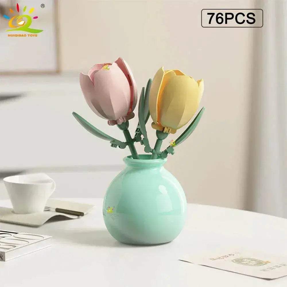  MOC Flower Vase Kit ABS Eternal Bouquet Toyland EU -  ToylandEU™