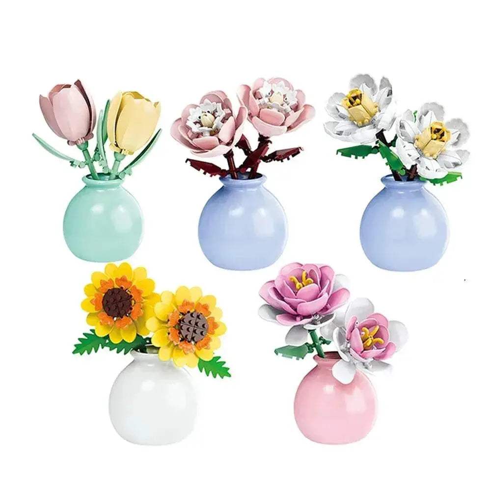  MOC Flower Vase Kit ABS Eternal Bouquet Toyland EU -  ToylandEU™