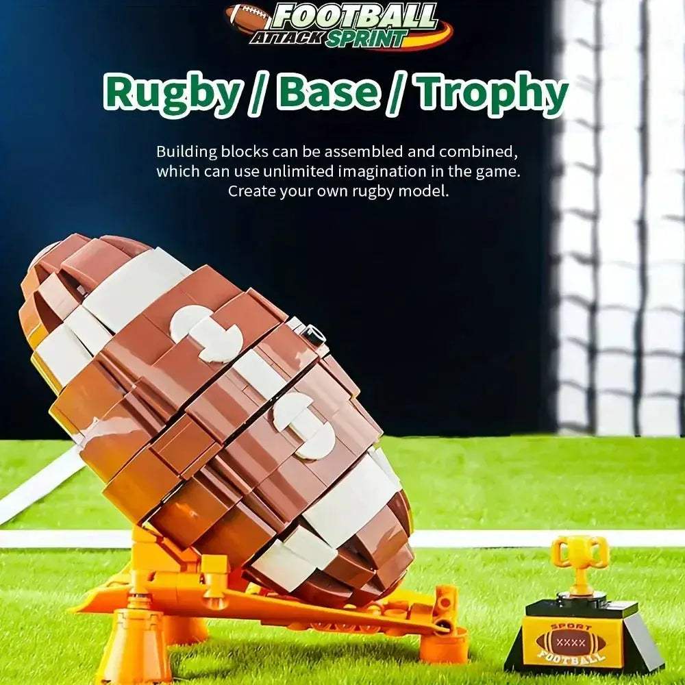 Football Helmet Building Blocks Set For DIY Fun And Gifts - ToylandEU