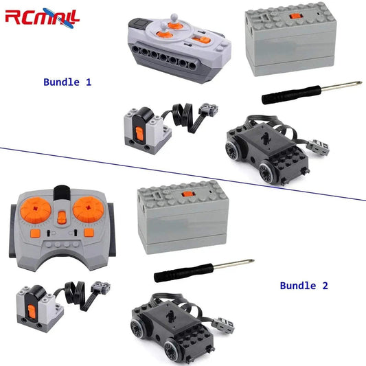  MOC For Power Functions Parts Building Blocks Train Track Motor Battery Box Receiver for Legoeds -  ToylandEU™